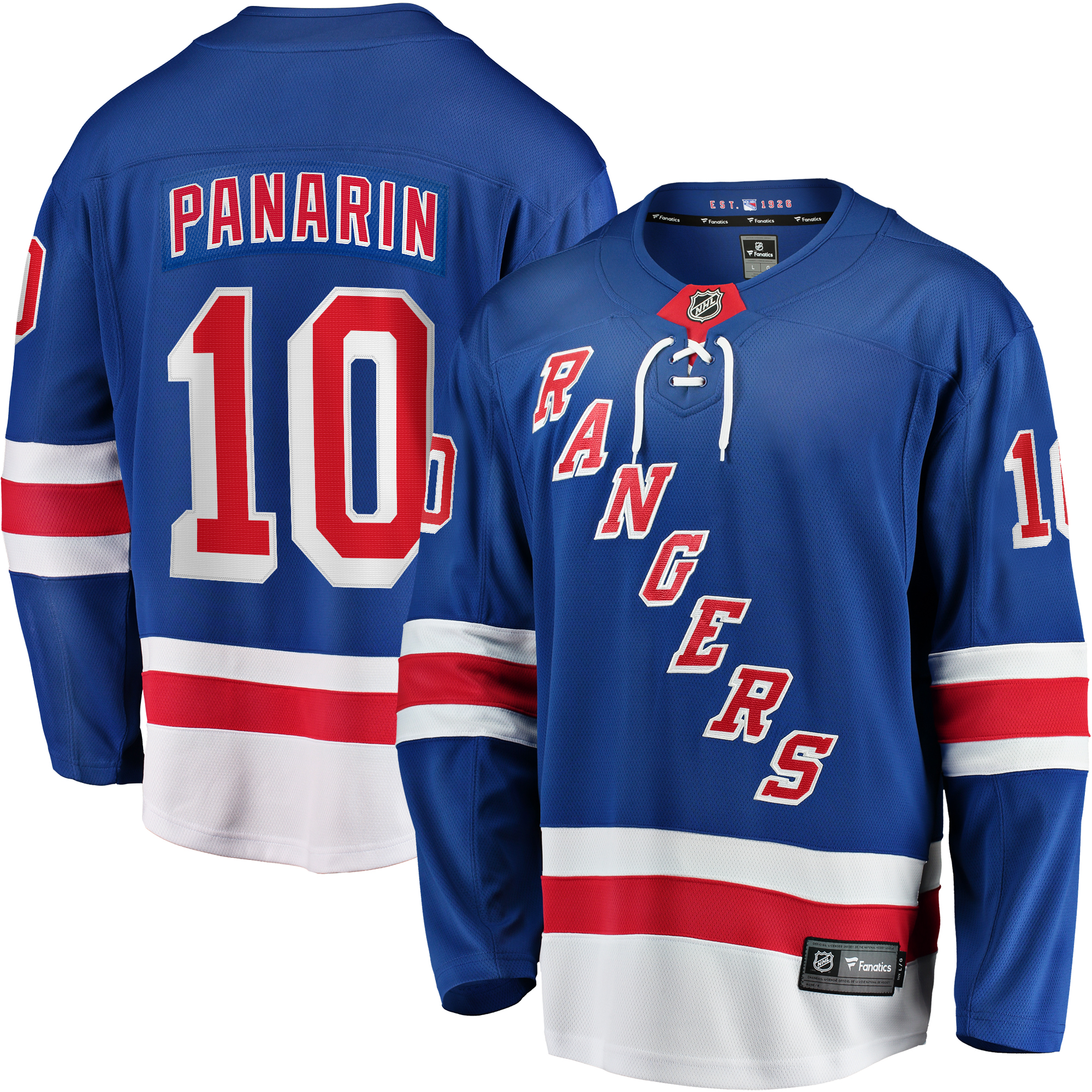 Artemi Panarin Fanatics – Blaues New York Rangers-Heimtrikot für Premier Breakaway-Spieler Image
