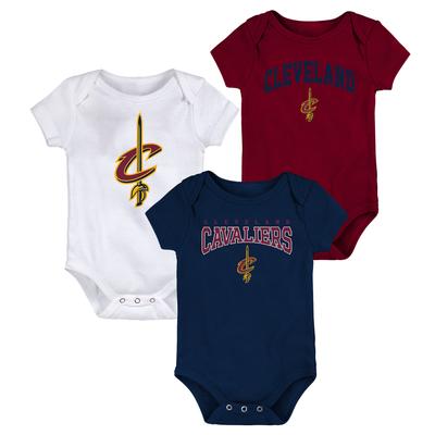 3er-Pack Cleveland Cavaliers Strampler – Baby Image