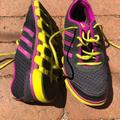 Adidas Shoes | Adidas Running Shoes Black + Neon Woman’s 8.5 | Color: Black | Size: 8.5