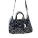 Coach Bags | Coach Madison Sabrina Black Silver Op Art Logo Bag | Color: Black/Silver | Size: 15x9x5"