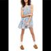 Free People Dresses | Free People Sundown Sleeveless Babydoll Dress Nwt | Color: Blue/White | Size: Xs