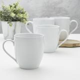 Fitz and Floyd Everyday White Coupe Porcelain 16Oz. Mug Porcelain/Ceramic in Brown/White | 4.12 H x 3.75 W in | Wayfair 5278109