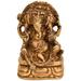 Bungalow Rose Three Headed Lord Ganesha Metal in Yellow | 4.3 H x 2.6 W x 1.3 D in | Wayfair 678C450555DB422287A6E0F42FA14704