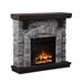 Steelside™ Merriam Electric Fireplace in Gray | 37.8 H x 45.26 W x 12 D in | Wayfair 9642BCD87CA2487B8DBE6F7CC572EFCD