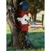 Home Bazaar Bird In Hand Piedmont Patriotic 22.5" H X 7.5" W X 7.5" D Birdhouse Wood in Blue/Brown/Red | 22.5 H x 7.5 W x 7.5 D in | Wayfair