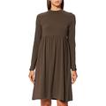 MAMALICIOUS Damen Mlsia L/S Jersey Abk Dress A. Noos Kleid, Beluga, M EU