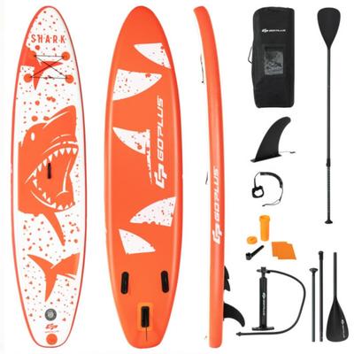 Costway Inflatable Stand Up Paddle Board with Backpack Aluminum Paddle Pump-M