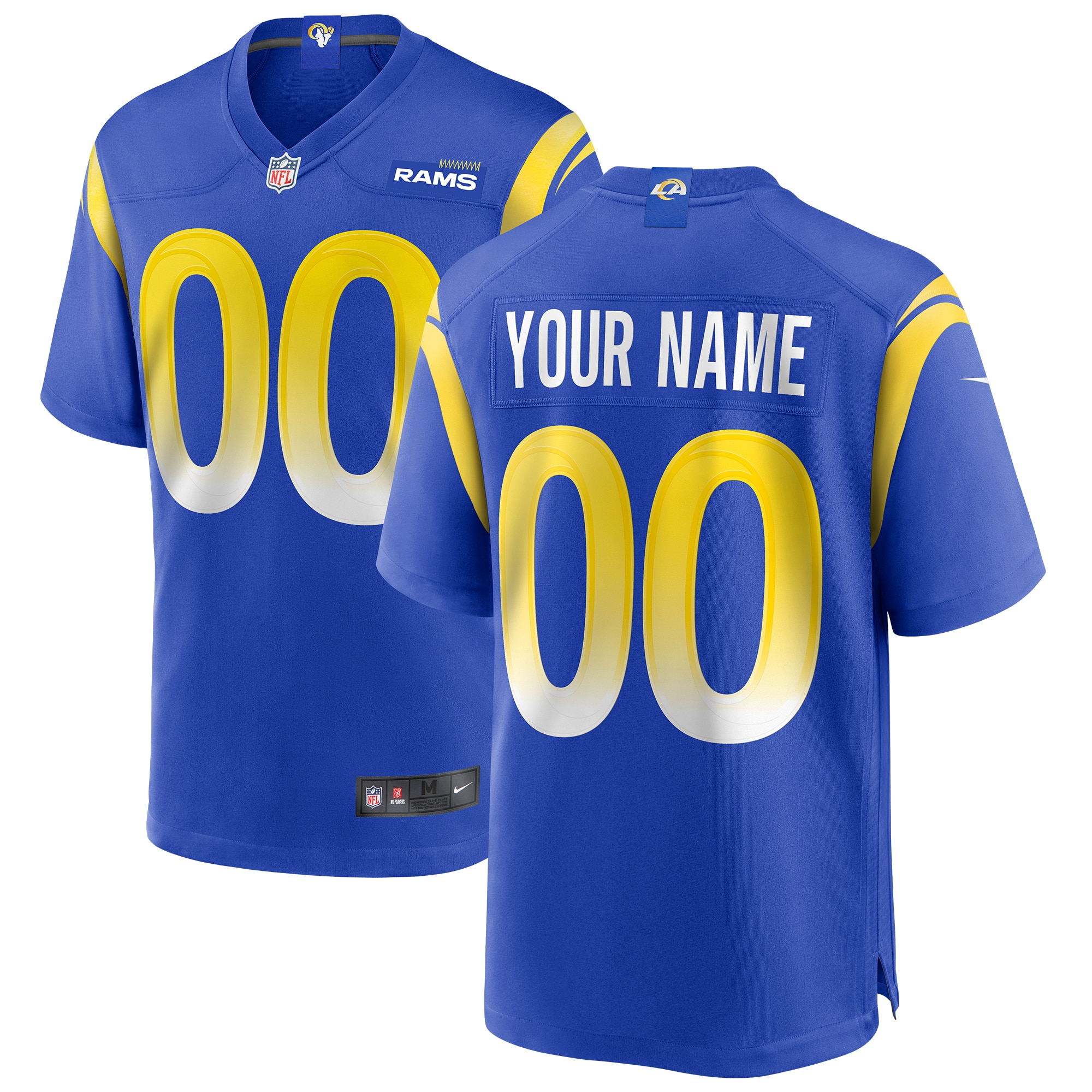 Los Angeles Rams Nike Game Heimtrikot - königsBlau - Personalisiert - Herren Image