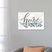 East Urban Home Everyday Love Lives Here II by Loni Harris - Wrapped Canvas Textual Art Canvas in Green | 18 H x 26 W x 1.5 D in | Wayfair