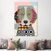 East Urban Home German Shorthaired Pointer by Lanre Studio - Wrapped Canvas Graphic Art Metal in Green | 60 H x 40 W x 1.5 D in | Wayfair