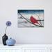East Urban Home Cardinal in a Pastel Sky by James Redding - Wrapped Canvas Painting Canvas | 12 H x 18 W x 1.5 D in | Wayfair