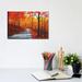 East Urban Home Autumn Path VI by Patty Baker - Wrapped Canvas Painting Canvas in Green | 8" H x 12" W x 0.75" D | Wayfair