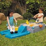 Little Tikes Dirt Diggers Excavator Sandbox Plastic in Blue/Gray/Green | 25 H x 51 W x 28.5 D in | Wayfair 657085MX1