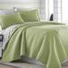 Ebern Designs Barron Quilt Set Polyester/Polyfill/Microfiber in Green | Full/Queen Quilt + 2 Standard Shams | Wayfair