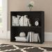 Latitude Run® Sharniece 29.75" H x 31.5" W Standard Bookcase Wood in Black | 29.75 H x 31.5 W x 11.75 D in | Wayfair LDER3623 42275267