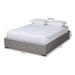 Latitude Run® Queen Tufted Low Profile Storage Platform Bed Upholstered/Polyester in Gray | 41.7 H x 62.6 W x 85.2 D in | Wayfair