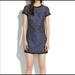 Madewell Dresses | Madewell Shimmerweave Blue/Black Dress Size 8 | Color: Black/Blue | Size: 8