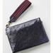 Anthropologie Bags | Anthropologie Jackson Metallic Leather Pouch | Color: Blue/Red | Size: Os