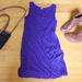 J. Crew Dresses | J Crew Blue/Eggplant Twisted Bubble Dress, Size Xs | Color: Blue/Purple | Size: Xs