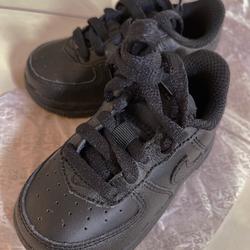 Nike Shoes | Inf Nike Air Force All Black | Color: Black | Size: 4bb