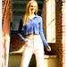 Brandy Melville Tops | Brandy Melville John Galt Blue Cropped Top | Color: Blue | Size: One Size