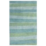 "Liora Manne Piazza Stripes Indoor Rug Sea Breeze 42""x66"" - Trans Ocean PAZ46728104"