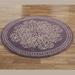 Vintage Lace Round Rug Dusty Purple 5' Round, 5' Round, Dusty Purple