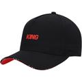 Men's King Apparel Black Stepney Curved Peak Snapback Hat