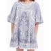 Free People Dresses | Free People Blue And White Sunny Day Trapeze Dress | Color: Blue/White | Size: S