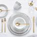 Safdie & Co. Inc. 16 Piece Dinnerware Set, Service for 4 Porcelain/Ceramic | Wayfair AM02781EC