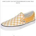 Vans Shoes | Classic Slip On Vans Men | Color: White/Yellow | Size: Various