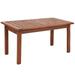 Loon Peak® Reuter Wooden Outdoor Coffee Table Wood in Brown | 17.75 H x 35.5 W x 17.75 D in | Wayfair 7310ACC86CD948C297631172C7FA57AE