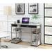 Zipcode Design™ Edwin No Tools Writing Desk w/ Shelves Wood/Metal in Gray | 30 H x 47.25 W x 15.75 D in | Wayfair 9A47C8F36E34410C88BBC3748F8EDB52