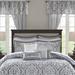 Darby Home Co Dory Microfiber Traditional 24 Piece Damask Comforter Set Polyester/Polyfill/Microfiber in Gray/White | Wayfair DBHM3766 41611804