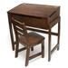 Harriet Bee Beaconsdale 25" Writing Desk w/ Chair Wood in Brown | 26 H x 25 W x 16.5 D in | Wayfair C043B57581E249B8AD4A8A578EECC807