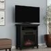 Lark Manor™ Theophania TV Stand for TVs up to 32" w/ Electric Fireplace Included Wood in Black | 29 H in | Wayfair 8B9761D14D4A4A62B99054178DB18903