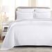 George Oliver Declin 100% Cotton All Season Basket Weave Bedspread/Coverlet Set Cotton Sateen in White | Full Bedspread + 2 Standard Shams | Wayfair