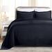 George Oliver Declin 100% Cotton All Season Basket Weave Bedspread/Coverlet Set Cotton Sateen in Blue/Navy | King Bedspread + 2 King Shams | Wayfair