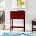 Andover Mills™ Carleton Solid Wood 3 Drawer Accent Chest Wood in Red | 30.7 H x 23.6 W x 13 D in | Wayfair ANDO1657 25284763