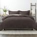 Andover Mills™ Mirabal Ultra Soft Microfiber Duvet Cover Set Microfiber in Brown | Twin Duvet Cover + 1 Sham | Wayfair