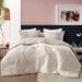 Red Barrel Studio® Anley Half Moon Color Block Oversized Comforter Set Polyester/Polyfill/Cotton in White | Wayfair