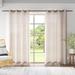 Red Barrel Studio® Breanna Solid Color Semi-Sheer Indoor/Outdoor Grommet Curtain Panels Polyester in Brown | 108 H in | Wayfair