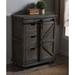 Laurel Foundry Modern Farmhouse® Howden 1 - Door Accent Cabinet Wood in Gray/Brown, Size 33.0 H x 27.0 W x 15.0 D in | Wayfair