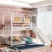 Altair Twin Over Twin Standard Bunk Bed by Mason & Marbles, Steel in White | 83 H x 41 W x 78 D in | Wayfair 99C5D124BED542279224116D5FD6A336