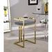 Orren Ellis Isam 27" Counter Stool Velvet, Steel in Gray/Yellow | 31 H x 19 W x 17.5 D in | Wayfair 1594D89C506146C9B9C4E7E56E9DFF31