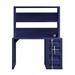 Mason & Marbles Angus 47" W Writing Desk w/ Hutch Metal in Blue | 60 H x 47 W x 24 D in | Wayfair B80250E85D054DDBAC04506FBA9545E1
