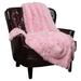 House of Hampton® Dashall Shaggy Super Elegent Sherpa Long Fur Throw Microfiber/Fleece/ in Pink | 60 W in | Wayfair