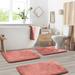 Latitude Run® Aighan 3 Piece Ultra Soft & Absorbent Memory Foam Bath Rug Set w/ Non-Slip Backing Memory Foam/Velour in Red | 1 H x 20 W in | Wayfair