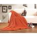 Charlton Home® Henrich All Season Super Plush Luxury Fleece Blanket Polyester in Orange | 66 W in | Wayfair EEGA1054 28422179