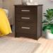 Latitude Run® Oleanna 3 - Drawer Nightstand Wood in Brown/Green | 27 H x 20.5 W x 15.75 D in | Wayfair F257FA1C1545438BB65F5A3E13FEEC38